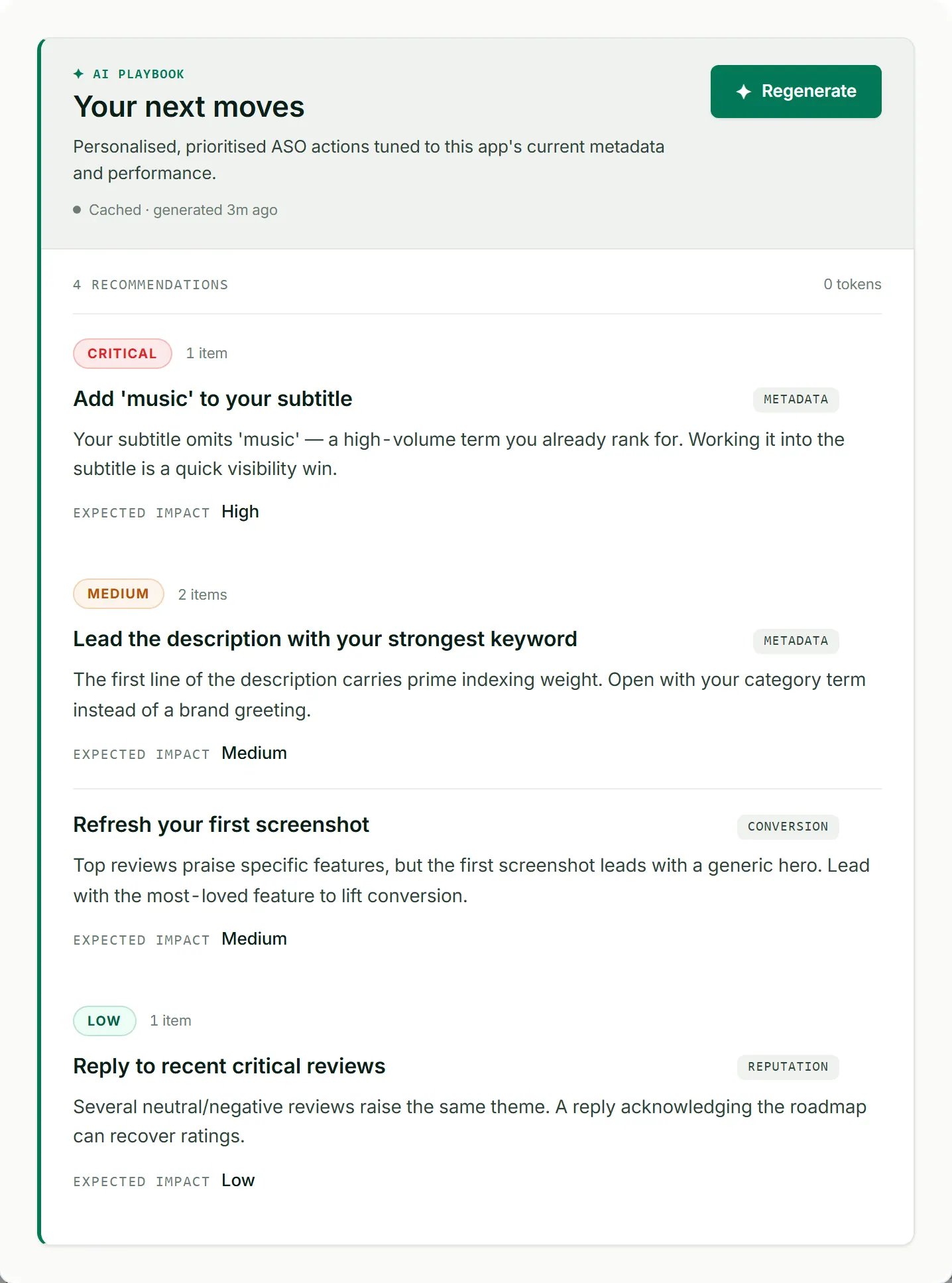 ASOScan ASO recommendations